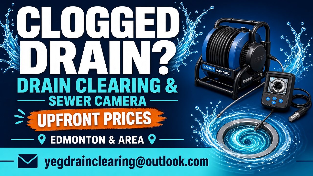YEG Drain – Drain Clearing in Edmonton and area